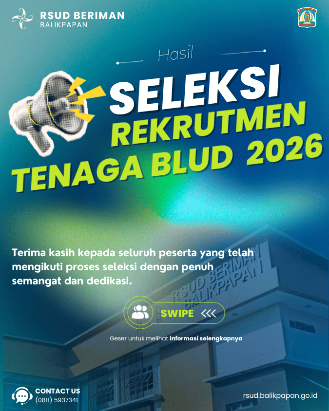PENGUMUMAN HASIL WAWANCARA DAN HASIL AKHIR PENERIMAAN PEGAWAI BLUD RSUD BERIMAN BALIKPAPAN AGUSTUS TAHUN 2026