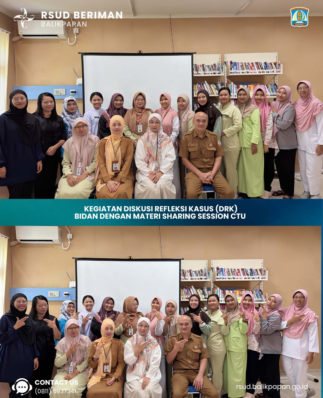 RSUD Beriman Balikpapan Gelar Diskusi Refleksi Kasus Bidan melalui Sharing Session Pelatihan CTU