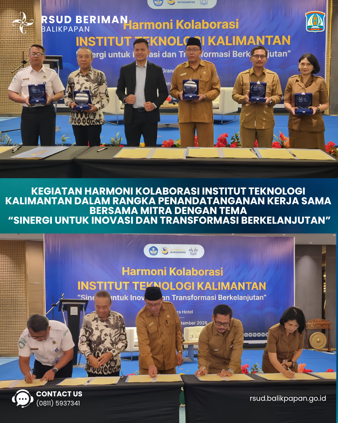 RSUD Beriman Balikpapan dan Institut Teknologi Kalimantan Jalin Kerja Sama untuk Perkuat Inovasi dan Transformasi