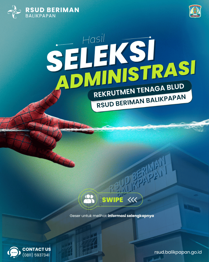 PENGUMUMAN HASIL SELEKSI ADMINISTRASI PENERIMAAN PEGAWAI BLUD RSUD BERIMAN BALIKPAPAN AGUSTUS TAHUN 2026